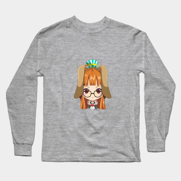 Persona 5 -Futaba Sakura Destinyland chibi Long Sleeve T-Shirt by Pastelpandabum